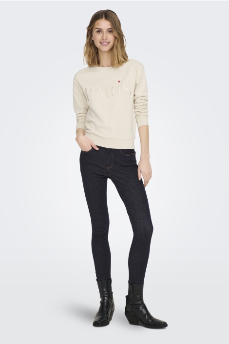 Jacqueline de Yong jdyparis l/s emb sweat jrs noos